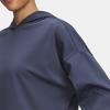 Under Armour Meridian Skin-Friendly Fashionable Versatile Solid Color Simple Sweatshirt Women sweatshirt Storm-Gray 1389784-044
