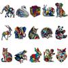 Cartoon Animal Mosaic Acrylic Jigsaw Pendant for DIY Jewelry