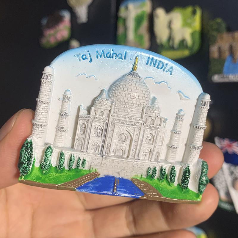 3D City Travel Souvenir Magnets: European and Global Regions