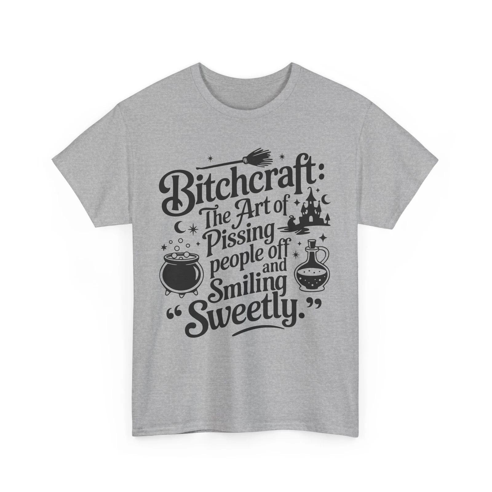 Bitchcraft Shirt | Witch Energy T-Shirt | Magical & Mystical Fashion Statement 2XL