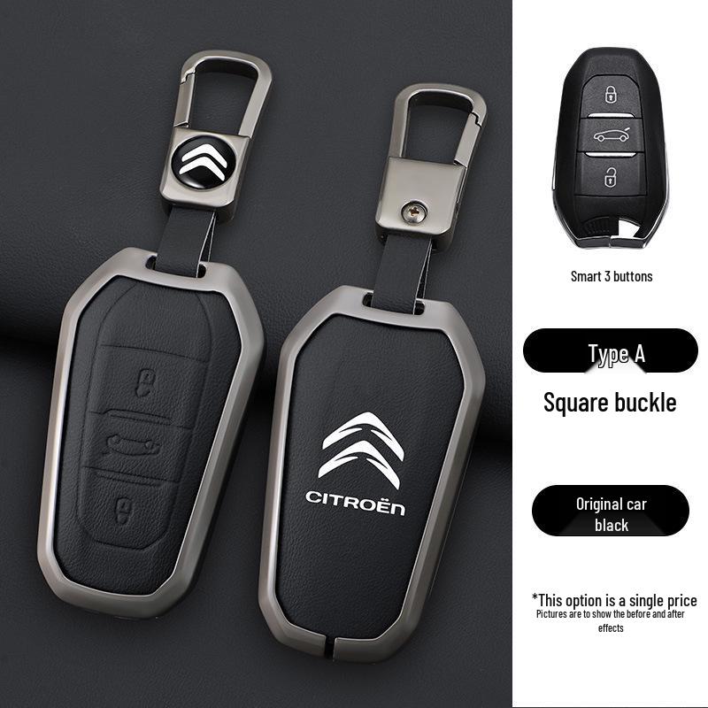 Pouzdro na klíče Citroen pro C4/C5 (2011-2013) Modely - Sklápěcí kovová přezka na skořápku