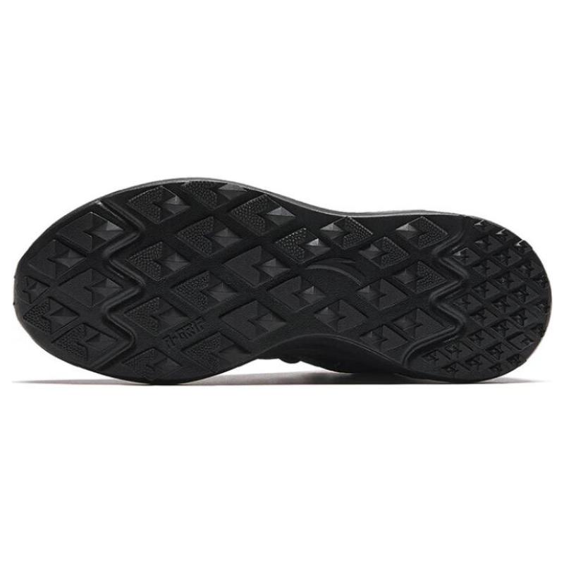 Anta Cushioning Wear-Resistant Mid-Top Casual Shoes Women's Black Sneakers 122348986-1