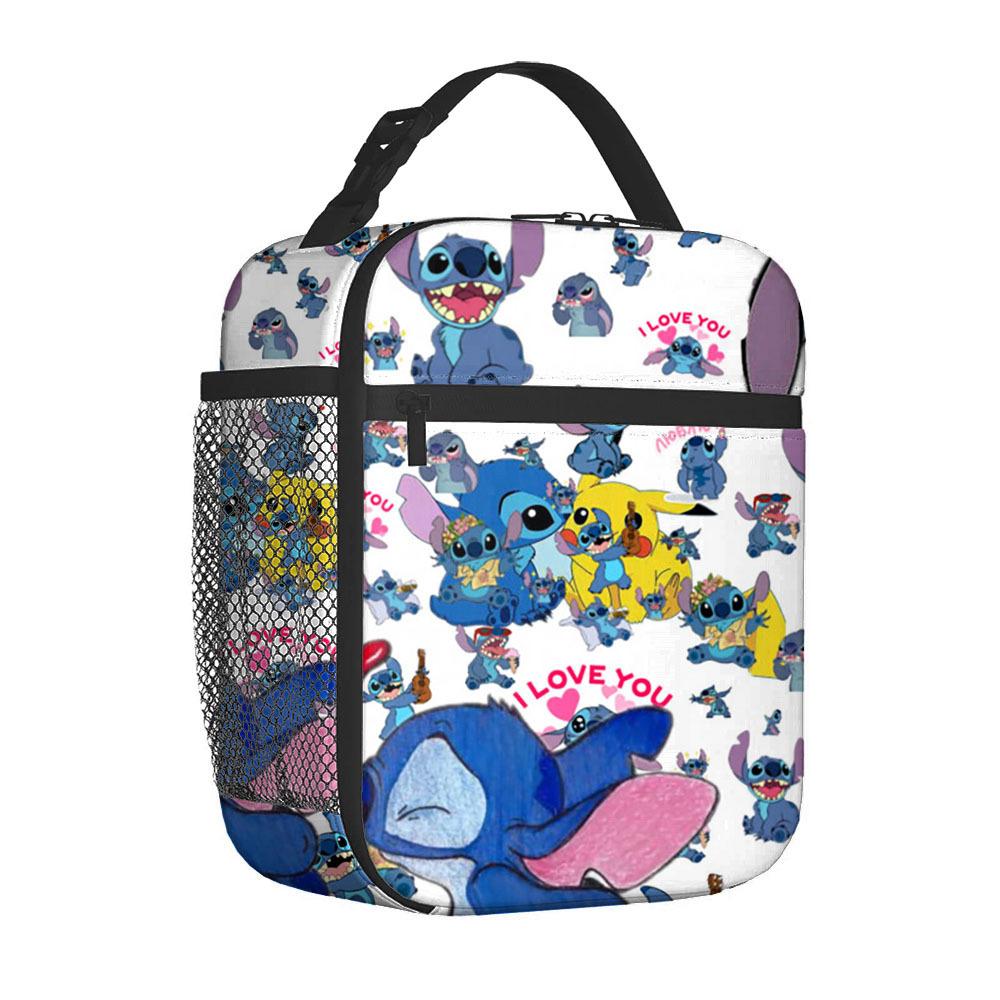 Qi Portable Lunch Bag Primary And Secondary School Students Full Printed Meal Bag Ice Bag Picnic Ice Bag