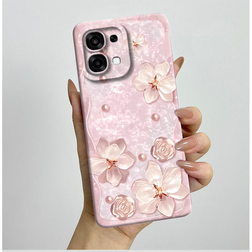 New Casing For Oppo A6 Pro 5G 4G CPH2781 CPH2799 Case Aesthetic Pretty Butterfly Flowers Soft Silicone Shockproof Back Cover