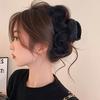 1pc Large Plush Hair Clips Soft Black Hair Claw Clips Elegant Hair for Braids, Ponytails, Buns, Daily Hairstyles