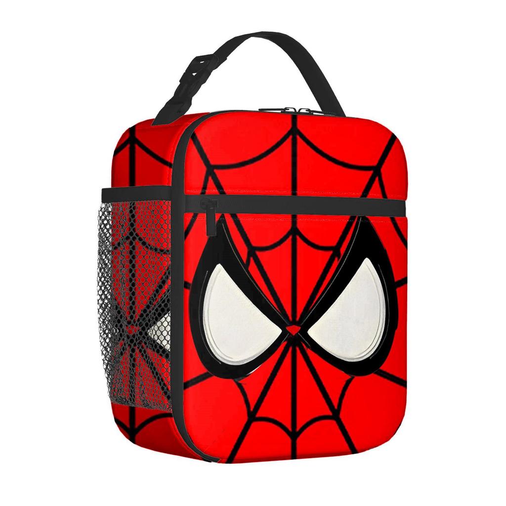 Spider-Man Cartoon Insulation Lunch Bag Portable Bento Bag for Elementary School with Ice Pack