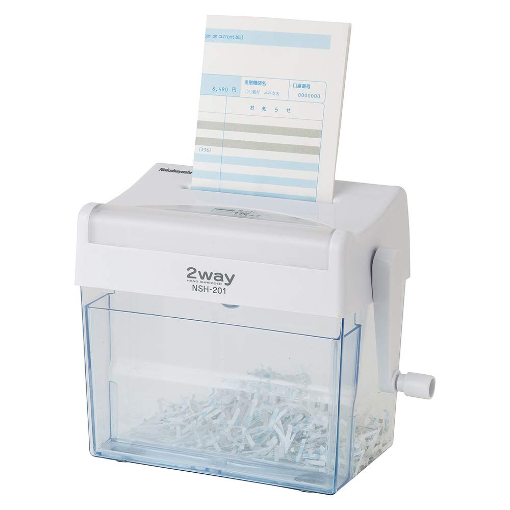 Nakabayashi Kurukil Cross 2-Way Hand Shredder, White, Z3008