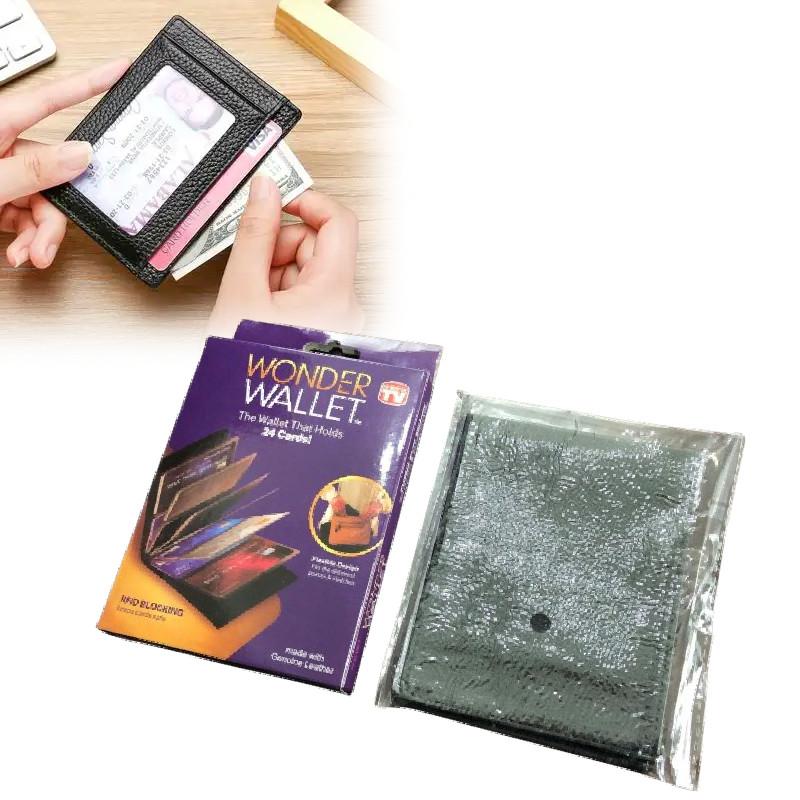 Wonder Pu Wallet Document Card Bags Wallet With Multiple Card Durable Slots