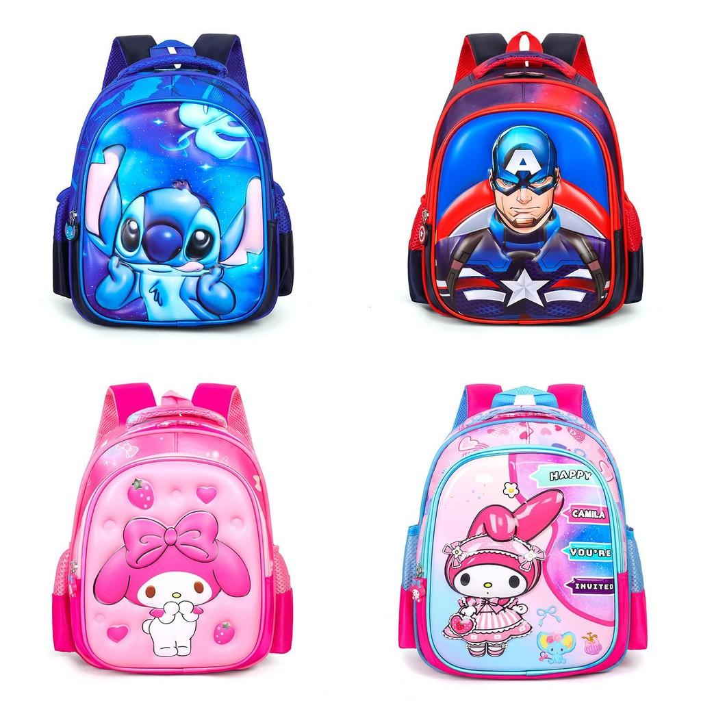 Adorable Kids Cartoon Backpack Stylish Hard Shell School Bag For Boys And Girls In Pink Rabbit Blue Captain America And More Colors