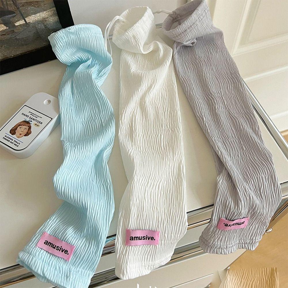 

Anti-UV Sunscreen Arm Warmers Cooling Arm Cover Long Ice Silk Sleeves Sports