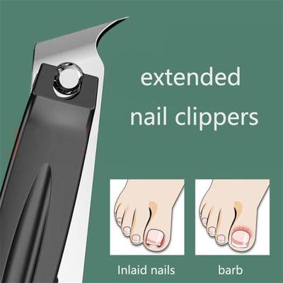High-quality Large Size Extended Length Angled Nail Clippers Angled Toenail Clippers German Engineering Prevents Paronychia