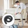TecTide Heavy-Duty Vacuum Cleaner Hose, 60-210cm Black Flexible Tube, Smooth Lining Dust-Free for Industrial Devices