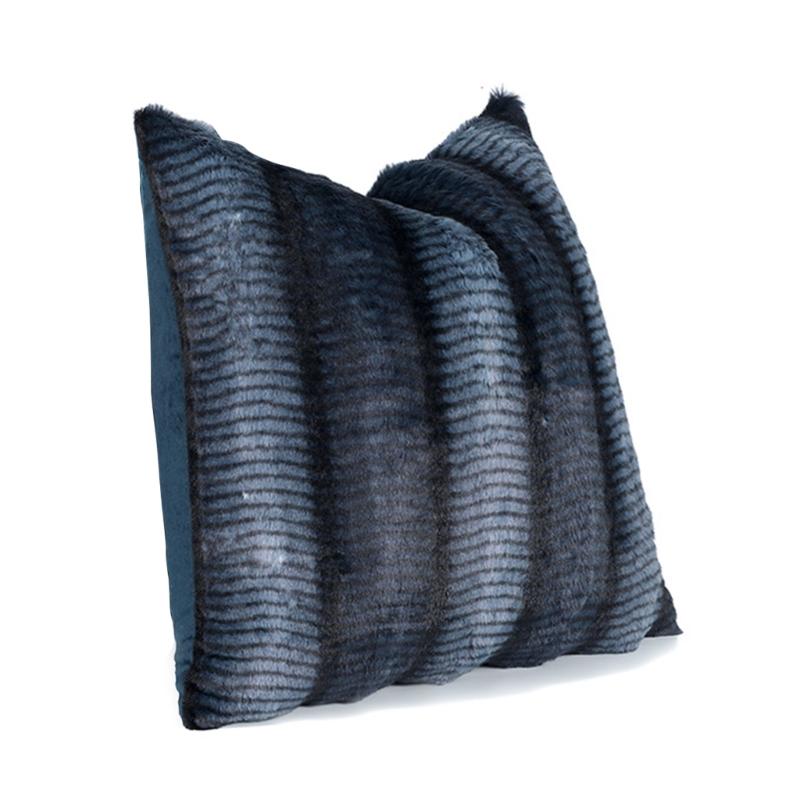 

Machine Washable Flannel Pillow Cover Premium Velvety Texture Pillowcase Home Decors Stays New After 100 Washes 30 50cm темно-синий