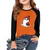Girls Long Sleeve Halloween Day T Shirts Kids Fall Tops Crewneck Basic Tees 5-14Y