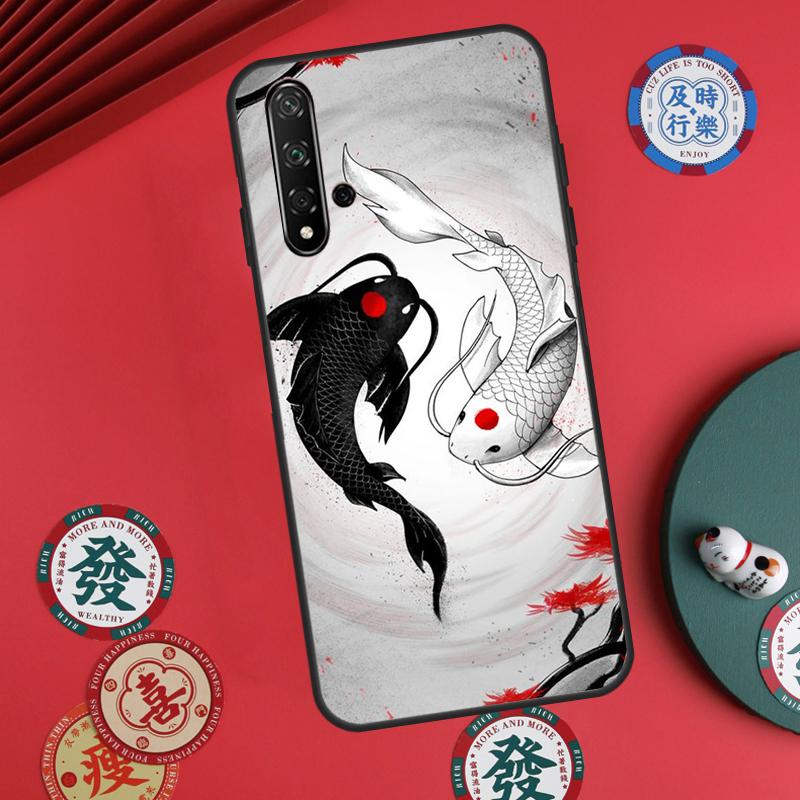 Koi Fish Carp For Huawei Nova 5T 9 10 SE 7i 8i 11i 12i Y73 Y72 Y61 Y91 Y60 Y70 Y90 P20 P30 P40 Lite Case
