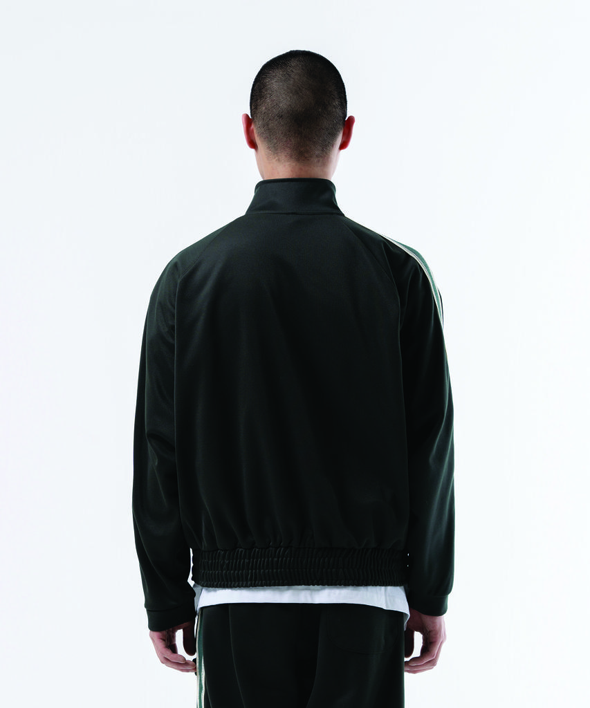 Duckdive Ring Tape Raglan Track Zip-Up Black