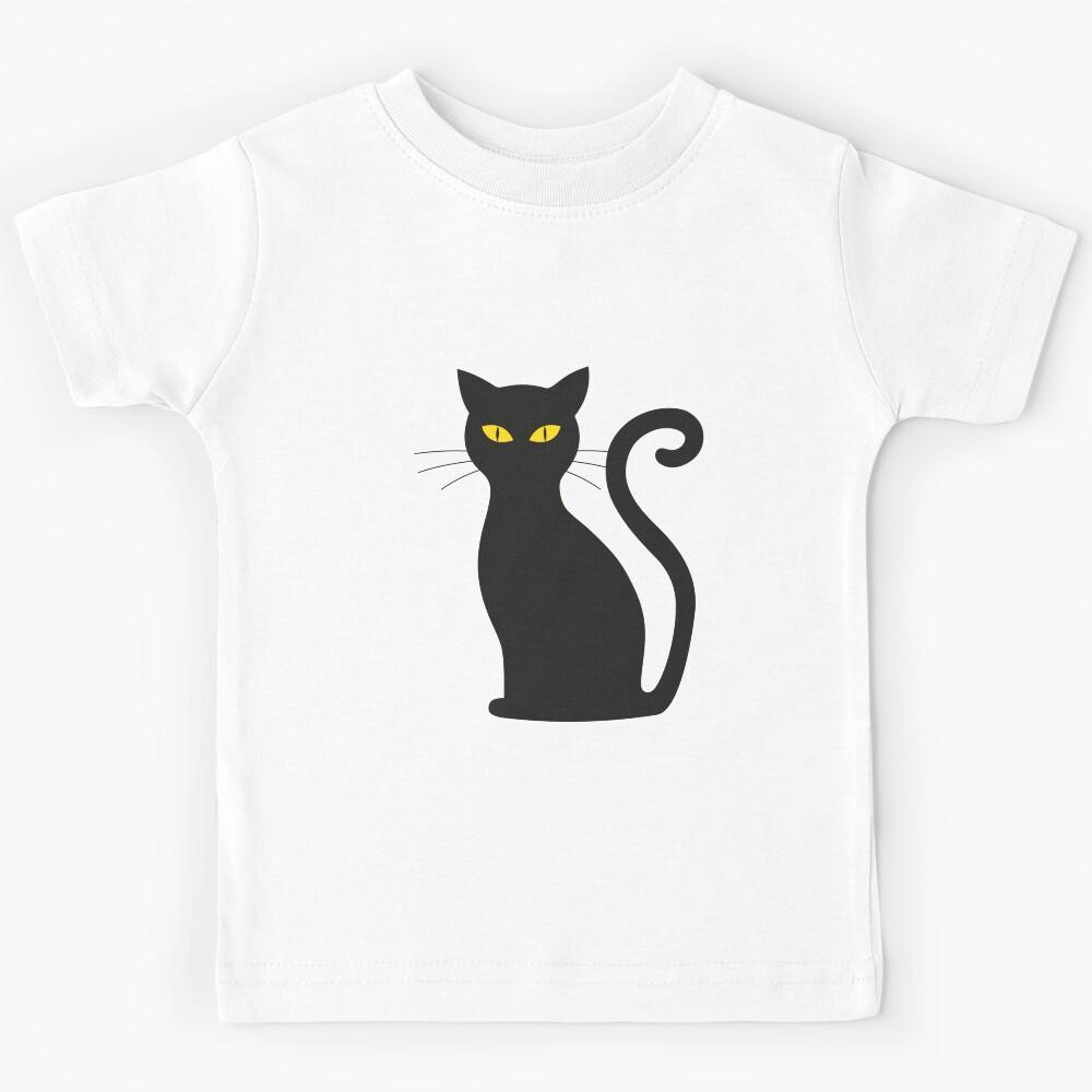 Black cat Kids T-Shirt