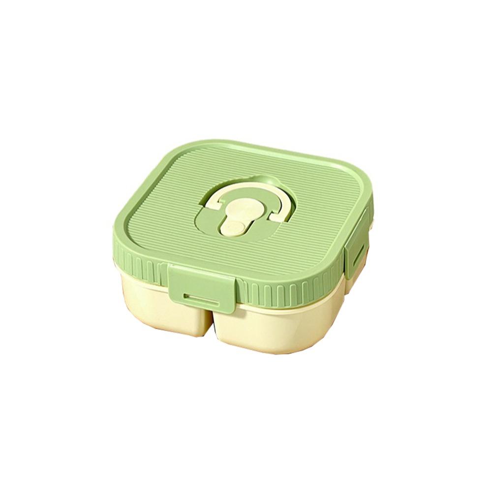 Contenedor Portátil para Ensalada de Frutas Apto para Microondas Bandeja de Comida para Viajes Plato de Almuerzo Dividido Trabajadores de Oficina