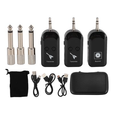 1 To 2 Wireless Guitar Transmitter Receiver 3.5MM 6.35MM Wireless Guitar Pickup for Performance