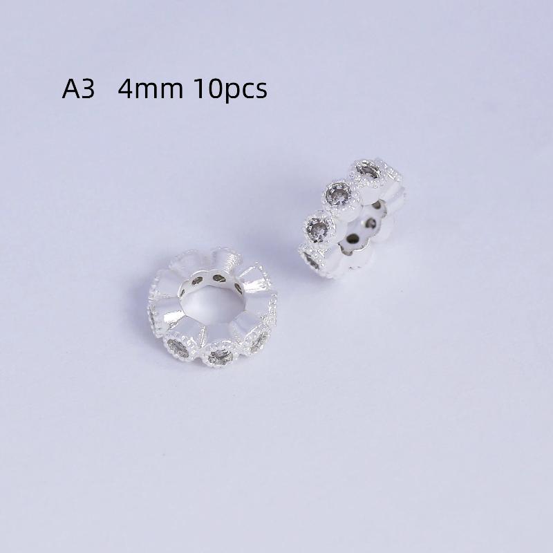 10/20Pcs Diy Accessories Metal Rhinestone Wave Shape Spacer Beads For Jewelry Making Bracelets Beads Separator Beads