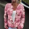 Women's Fashion Christmas Print Long Sleeve Knitted Cardigan Button Jacket