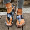 Fashion 2025  Women's Shoes Pinch Toe Women's Sandals Fashion Color Matching Beach Sandals Women Summer Plus Size Flat Sandals