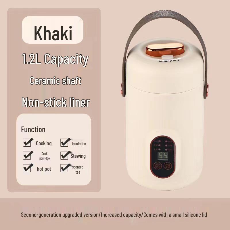 Wielofunkcyjny elektryczny garnek do duszenia 1,2 l do gotowania zupy i owsianki - styl Douyin