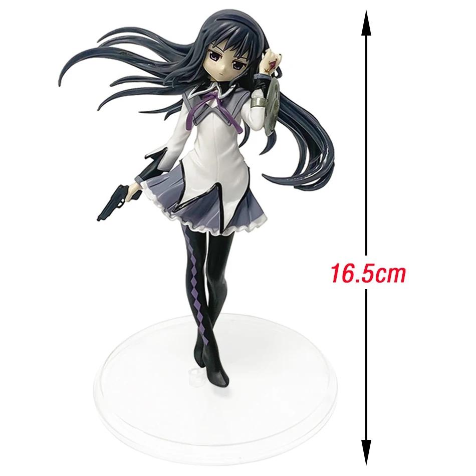 Anime Puella Magi Madoka Magica Figure 17cm Akemi Homura Action Figural Pvc Model Kawaii Decoration Doll Kids Toy Holiday Gift