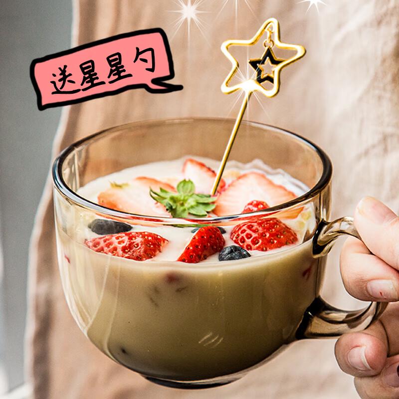 Zhaoran Tea-Colored Glass Breakfast & Beverage Cup