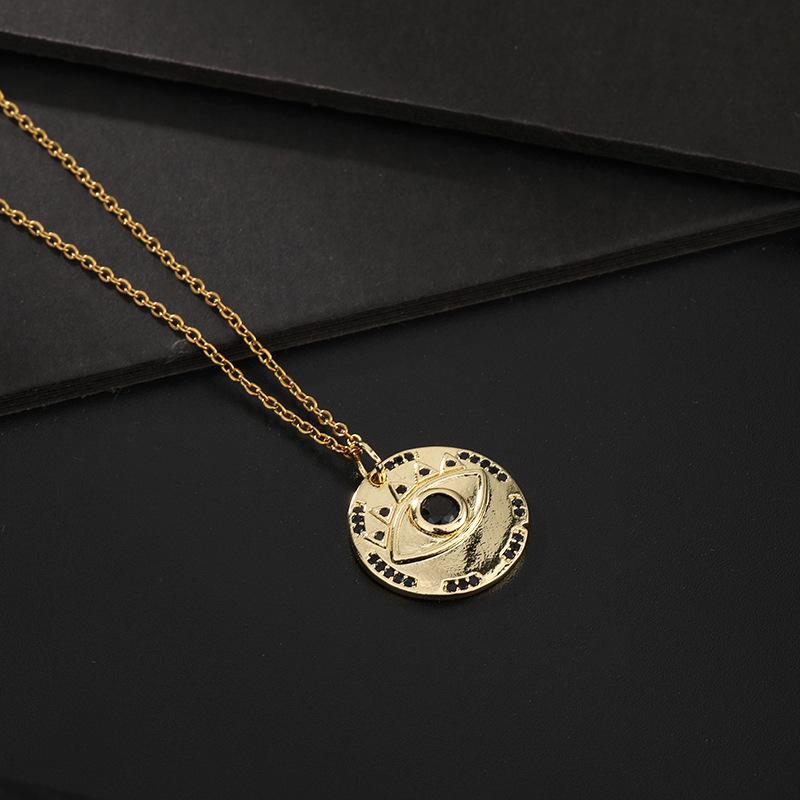 Stylish Versatile Evil Eye Pendant Necklace Personalized Eye Collarbone Chain Women's Jewelry