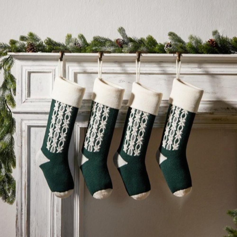 18"/46CM Christmas Stockings Hanging Ornaments Christmas Gift Bag Festival Candy Bag  Christmas