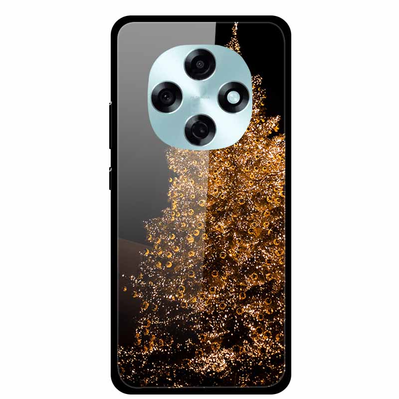 Butterfly Tempered Glass Case For A5i Pro A5 4G Case 6.67" Hard Back Cover Bumper For OPPO A6 Pro A6i A5 5G Cases Coque Capa