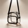 Street Style Pvc Crossbody Bag With Zipper Closure And Mobile Pocket For Women