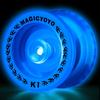 MAGICYOYO Responsive K1 voor Leeftijden met Opbergruimte 12 en Lagerset voor Geavanceerde Trucs Blauwe Yo-Yo 8-12+ Yo-Yo Tas, Yo-Yo Koorden, Yo-Yo Handschoenen,