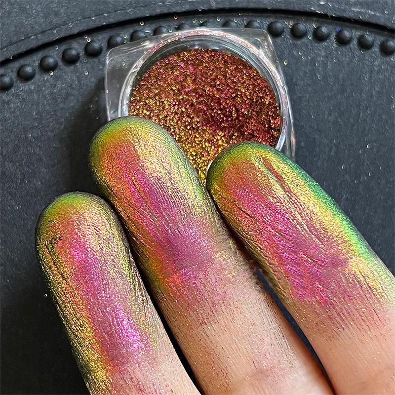 

Chameleon Gradient Aurora Powder for Nail Art, Eyeshadow, and DIY Projects