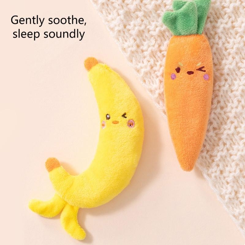 Adorable Shape Infant Cuddle Toy for Stress Reduction Gentle Sensory Stimulation Toy Secure Chewing Support Doll