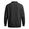 Men's Collarless Casual Sweatshirt Without Buttons