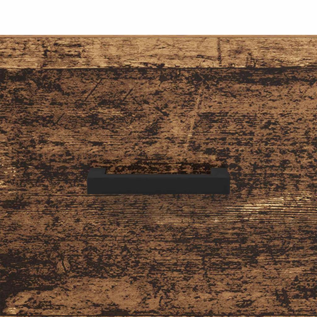 Nightstand with Drawers Rustic Wood Look 40 X 40 X 66 Cm Engineered Wood
