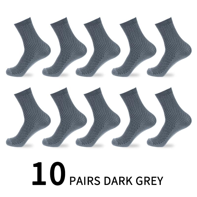 10 Paar Herren Fasersocken Nagelneu Lässig Business Deodorant Atmungsaktiv Lang Weich Mesh Baumwolle Bequeme Socken