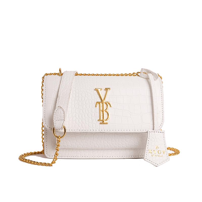 Elegante 2025 Herbst/Winter Krokodilmuster Kettentasche - Retro Europäischer & Amerikanischer Stil, Vielseitiges Schulter- & Umhänge-Design für Damen