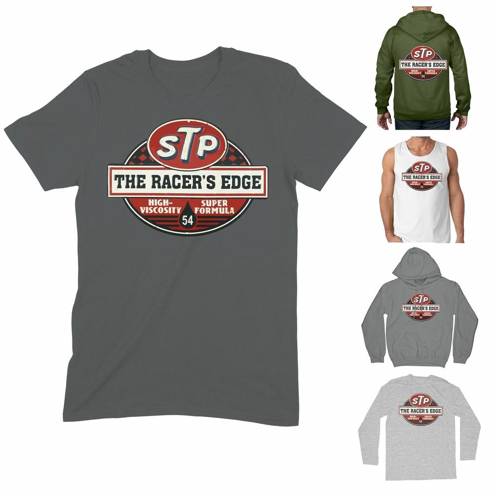 Футболка STP The Racers Edge - Гонки Спидвей Мотоцикл Байкер Моторное Масло Унисекс Футболка XXXXL