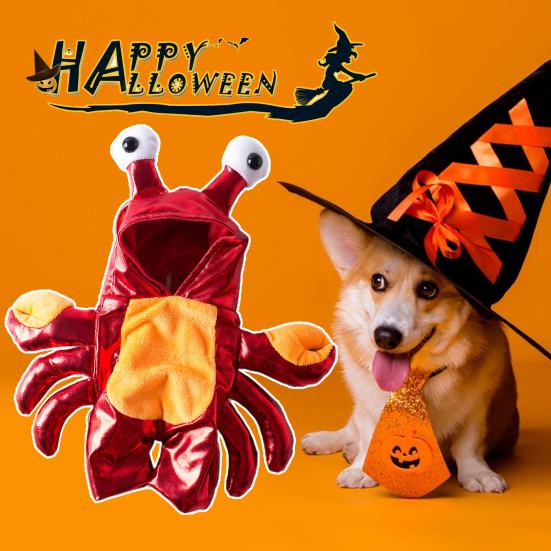 Buy Funny Pet Clothes Upright Crab Shape Keep Warm Cloth Functional Halloween Transform Clothing