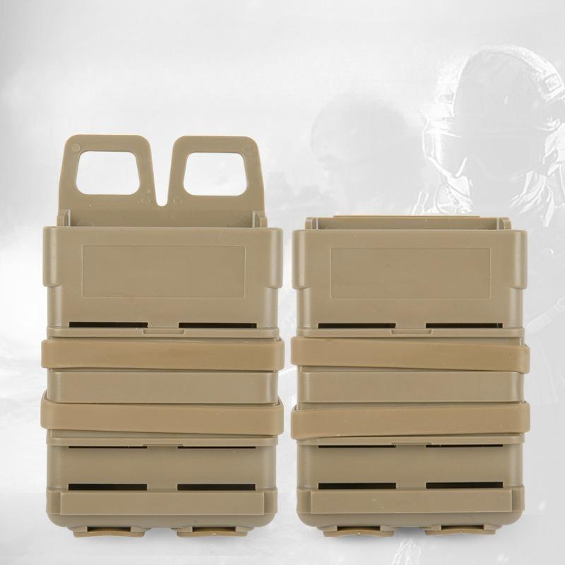 FMA Fastmag Accessory Box 5.56 Magazine Box, Vest Molle Double Clip Box M4 Tactical Quick Pull Box