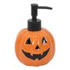 21 oz Halloweenský dávkovač mýdla Keramický ve tvaru dýně Dávkovač mýdla na ruce s plastovou pumpičkou Plnitelná láhev na pleťové mléko pro domácí dekoraci