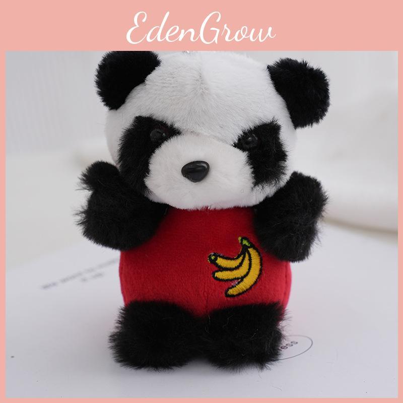 Charming Panda Stuffed Animal Keychain Kids Backpack Accessory Plush Toy
