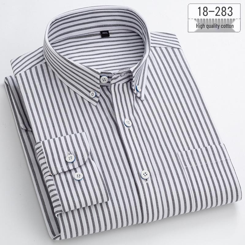 Ανδρικό Πουκάμισο Slim Fit Καρό Ριγέ από Αμιγές Βαμβάκι