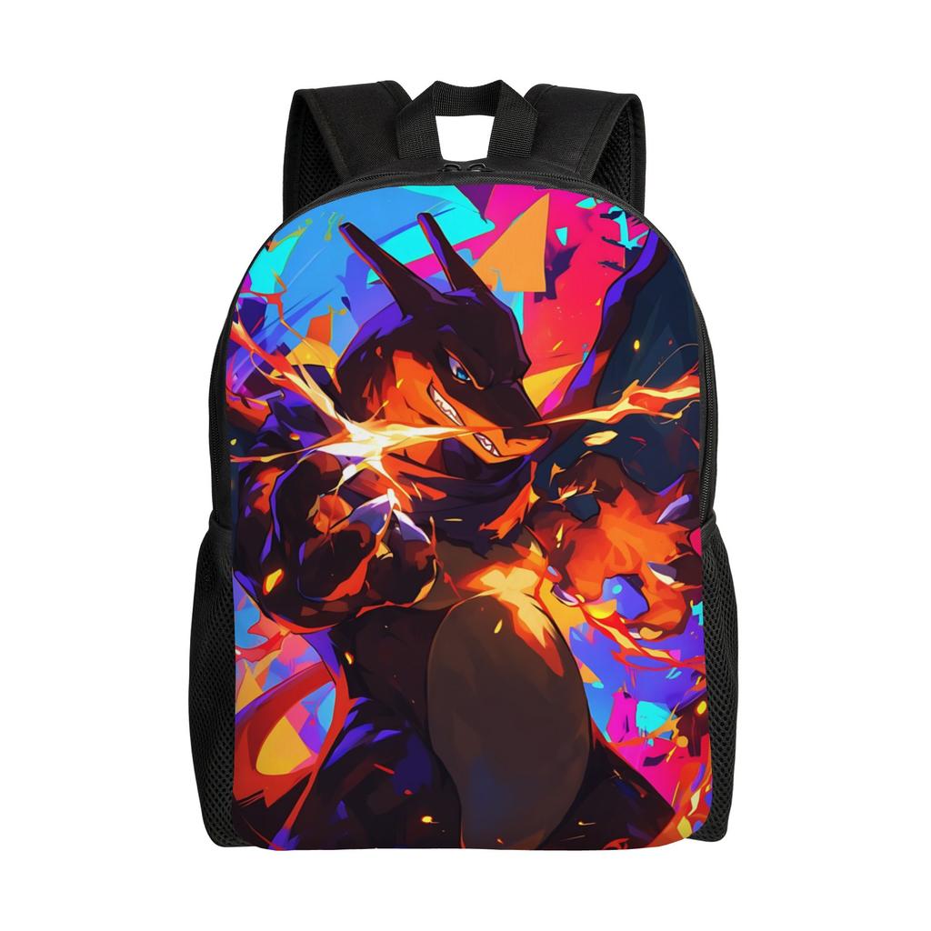 Fashion Backpacks Pokemon Backpack Daypack Charizard Mochila Outdoor Sturdy Shoulder Rucksack