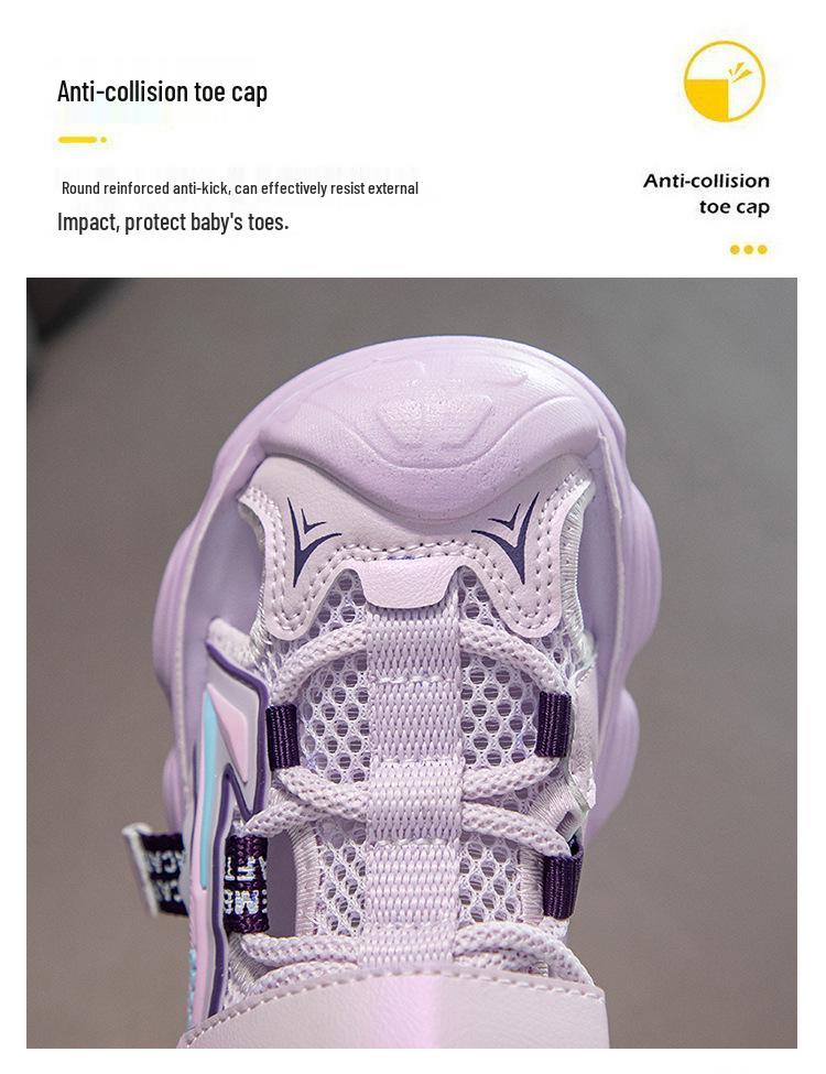 Kids' Non-slip Closed-toe Sports Sandals with Velcro - Soft Sole Beach Shoes for Boys & Girls, Toddlers To Big Kids