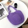 Retro Weaving Hand Bag Crochet Shoulder Bag Shopping Bag Beach Bag for Women  for Vacation