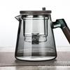750ml Konvička na sypaný čaj pro oddělení čaje a vody Enchantipot Lisovací ovládání Skleněná konvička Konvička s dřevěnou rukojetí